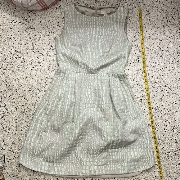 Ted Baker London Kaleen green a line dress back zip size 2 US size 4-6 - Picture 6 of 7